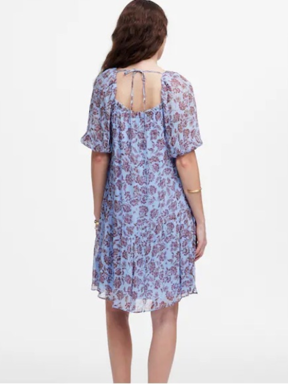 Madewell Puff-Sleeve Mini Dress in Floral - Picture 4 of 13